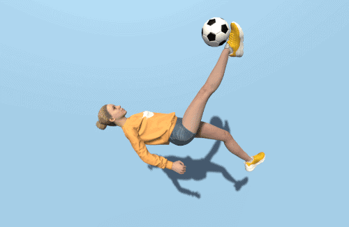 Soccer overhead kick